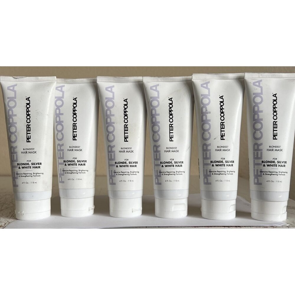 Peter Coppola Blondest Hair Mask, Blonde, Silver & White Hair 4 oz Each Lot Of 6
